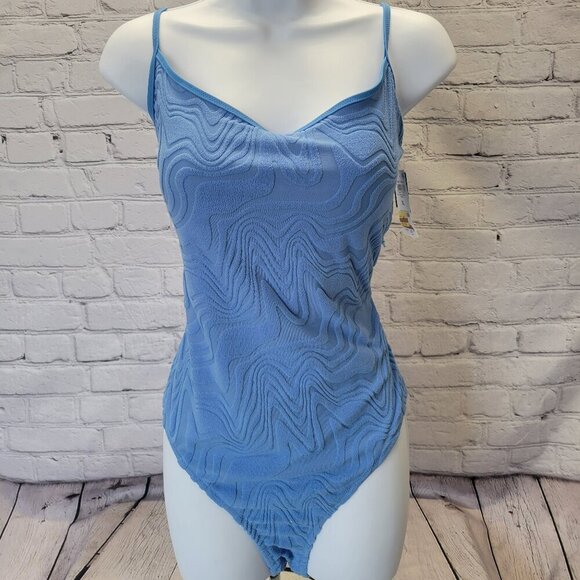 Bar III Women's Textured Tie-Back One-Piece Swimsuit - Picture 1 of 6